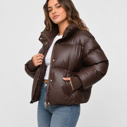 Montviro | Women's Puffer Jacket - Warm Winter Coat Loose Fit with Pockets