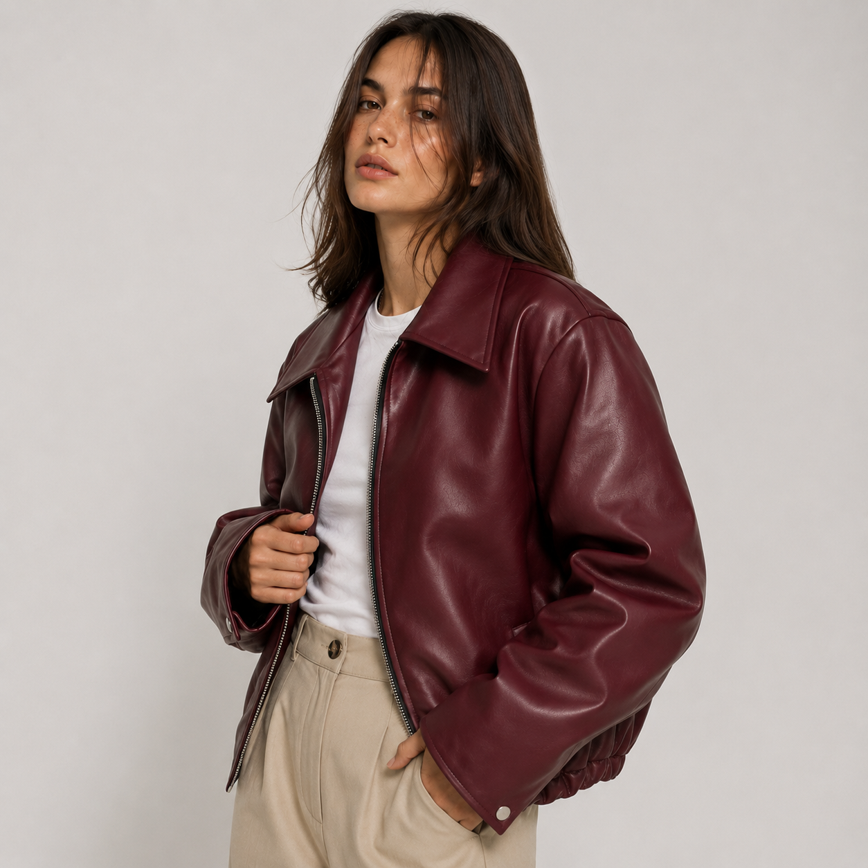 Montviro | Women's Faux Leather Jacket