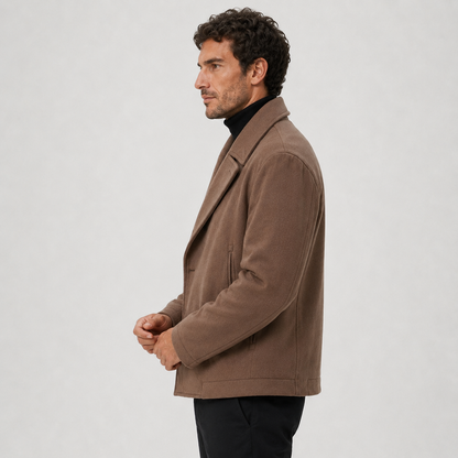 Montviro | Men's Softshell Jacket - Lapel Collar Fall Winter Coat
