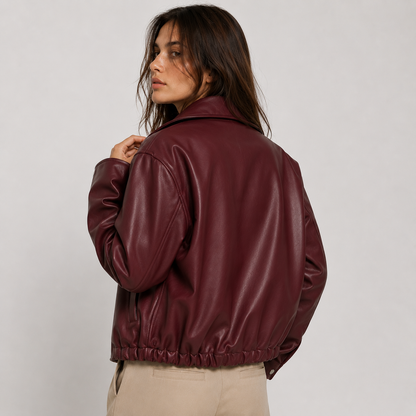 Montviro | Women's Faux Leather Jacket