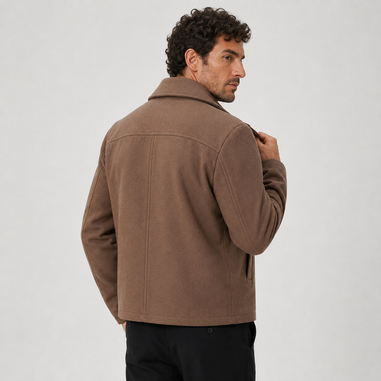 Montviro | Men's Softshell Jacket - Lapel Collar Fall Winter Coat