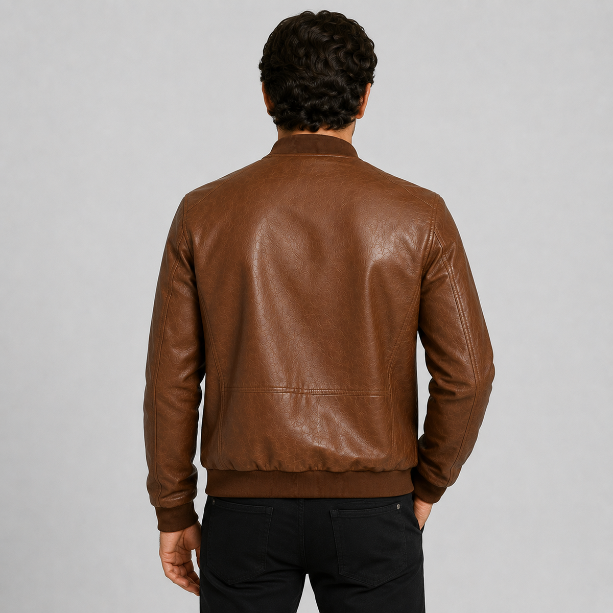 Montviro | Men's PU Motorcycle Jacket Windproof Regular Fit Biker Style