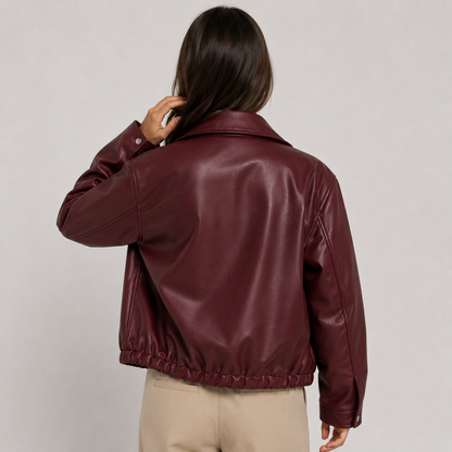Montviro | Women's Faux Leather Jacket