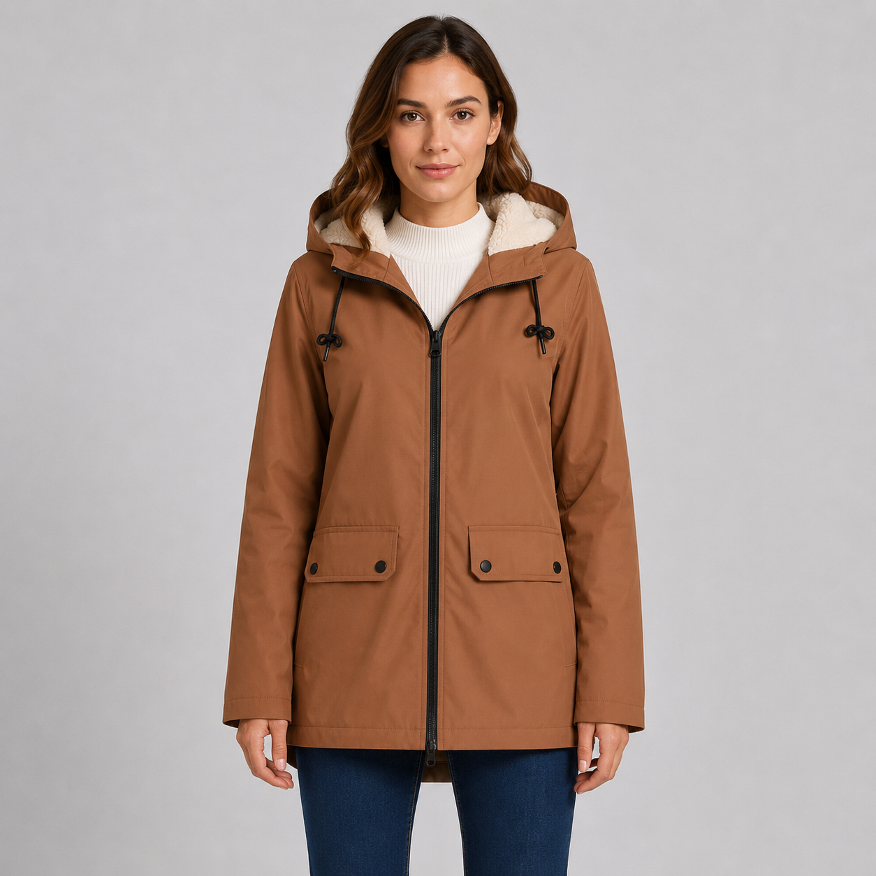 Montviro | Fleece-Lined Hoodie Full-Zip Warm Casual Winter Jacket