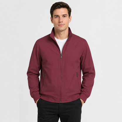 Montviro | Men's Lightweight Autumn Jacket – Zip-Up Stand Collar