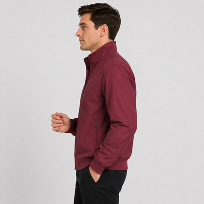 Montviro | Men's Lightweight Autumn Jacket – Zip-Up Stand Collar