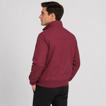 Montviro | Men's Lightweight Autumn Jacket – Zip-Up Stand Collar