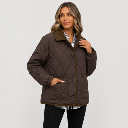 Montviro | Women’s Quilted Puffer Jacket – Warm Short Winter Coat