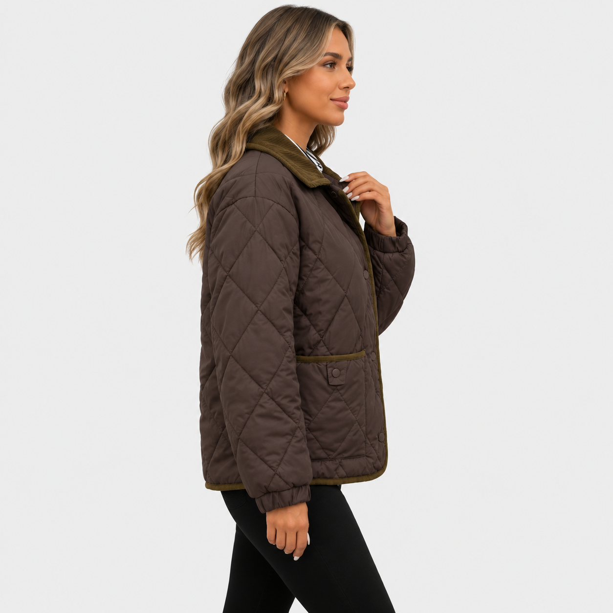 Montviro | Women’s Quilted Puffer Jacket – Warm Short Winter Coat