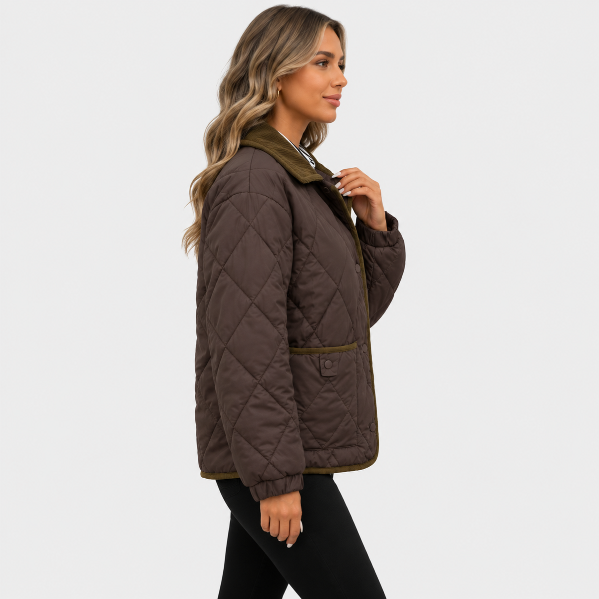Montviro | Women’s Quilted Puffer Jacket – Warm Short Winter Coat