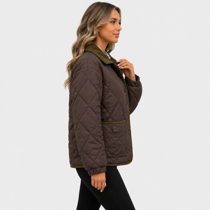 Montviro | Women’s Quilted Puffer Jacket – Warm Short Winter Coat