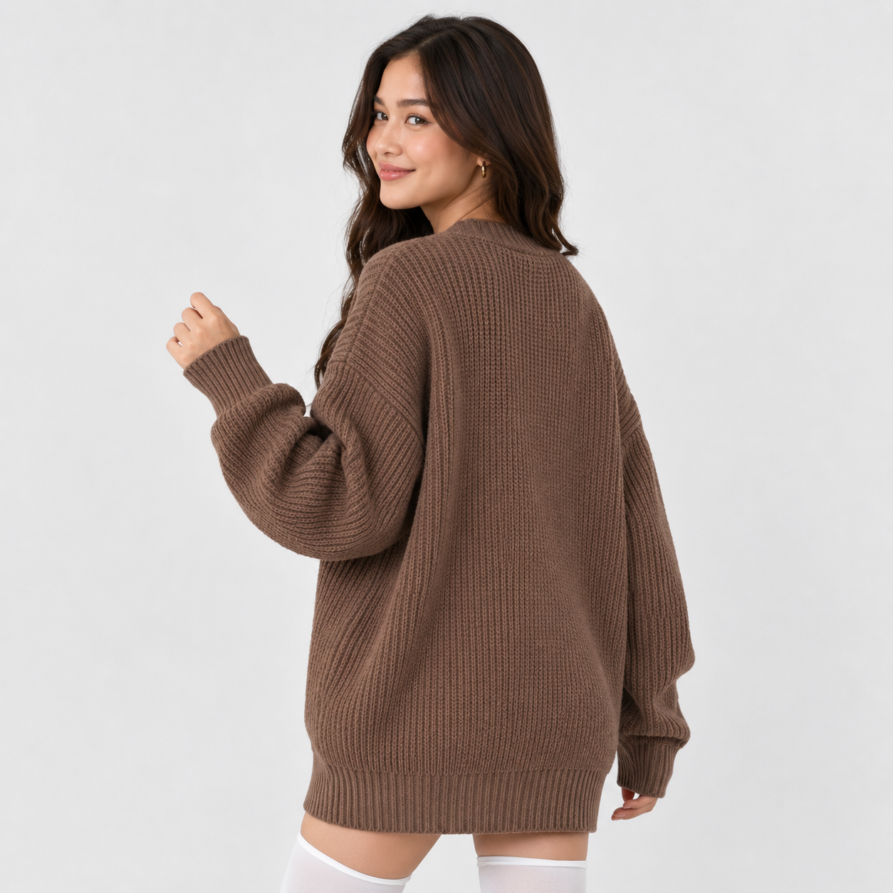 Montviro | Women’s Cardigan V-Neck Knit Single Button Classic Fit