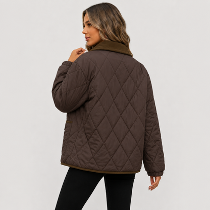 Montviro | Women’s Quilted Puffer Jacket – Warm Short Winter Coat