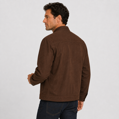 Montviro | Men's Casual Jacket Stand Collar Button Front
