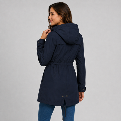 Montviro | Women’s Lightweight Hooded Windbreaker – Cotton Blend Jacket