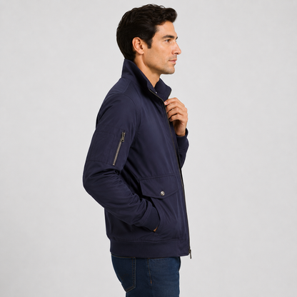 Montviro | Men's Bomber Jacket – Thickened Woven Fabric, Regular Fit