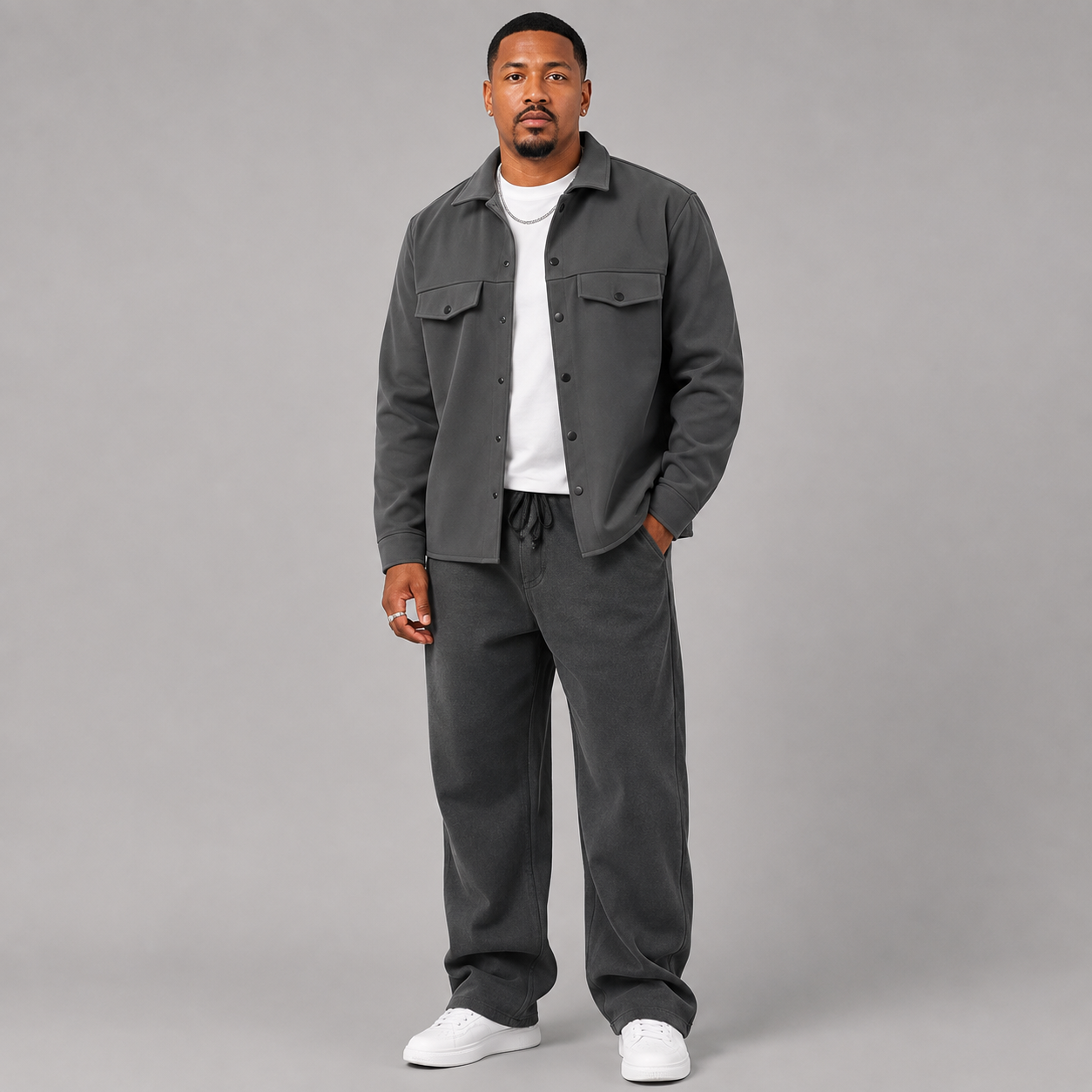 Montviro | Men's Knit Jacket & Pants Set, Regular Fit, Smart Casual