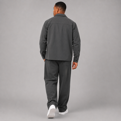 Montviro | Men's Knit Jacket & Pants Set, Regular Fit, Smart Casual
