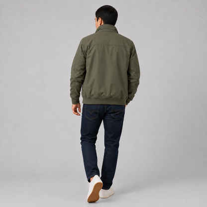 Montviro | Men’s Bomber Jacket – Multi-Pocket Zip-Up Regular Fit