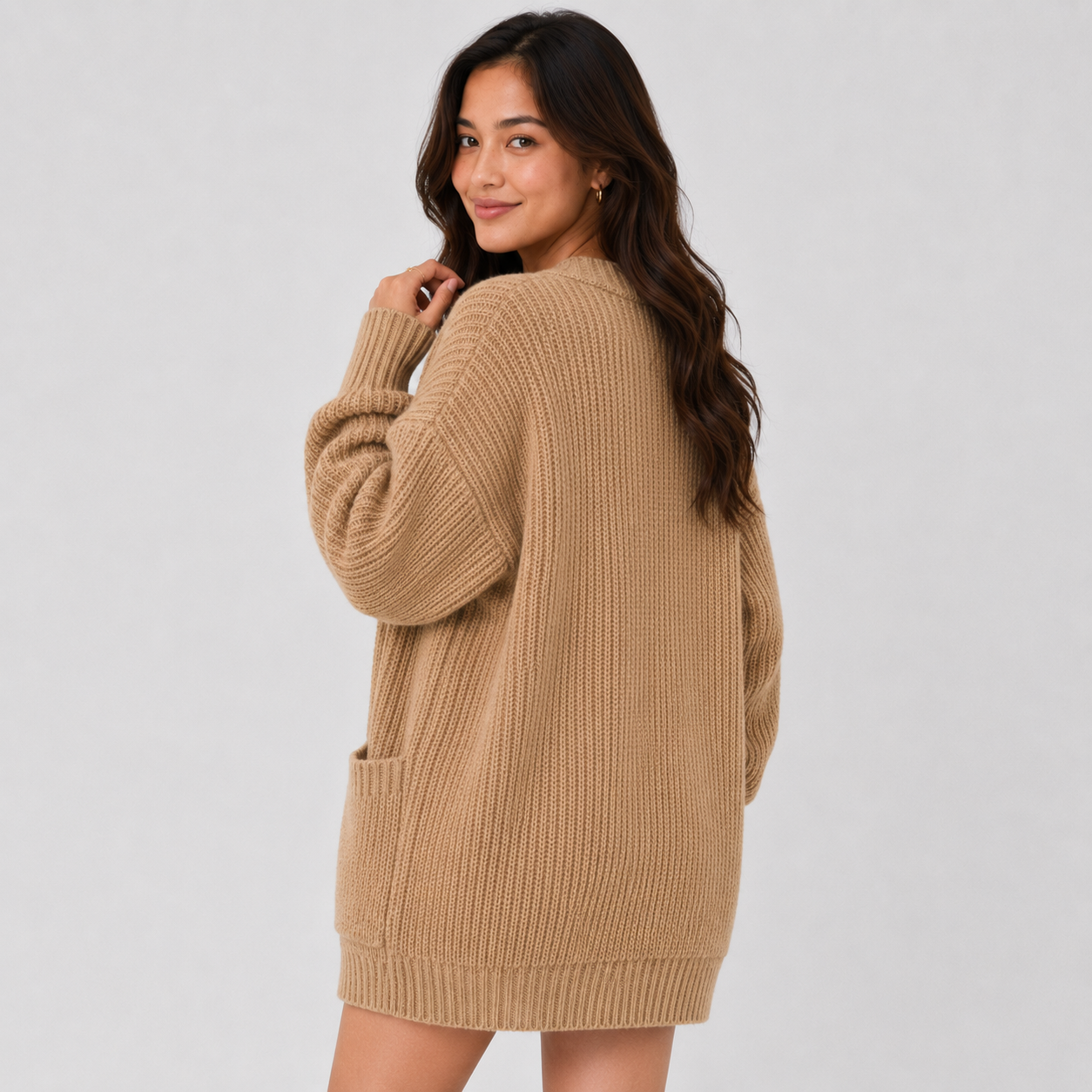 Montviro | Women’s Cardigan V-Neck Knit Single Button Classic Fit
