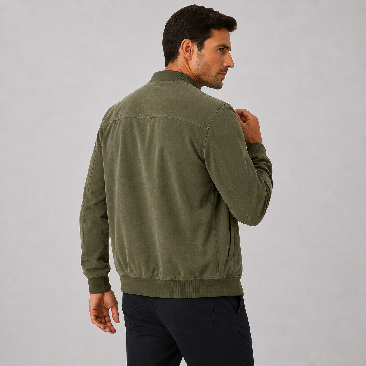 Montviro | Men's Jacket Stand Collar Regular Fit Zip-Up Casual