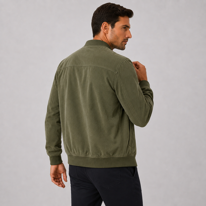 Montviro | Men's Jacket Stand Collar Regular Fit Zip-Up Casual