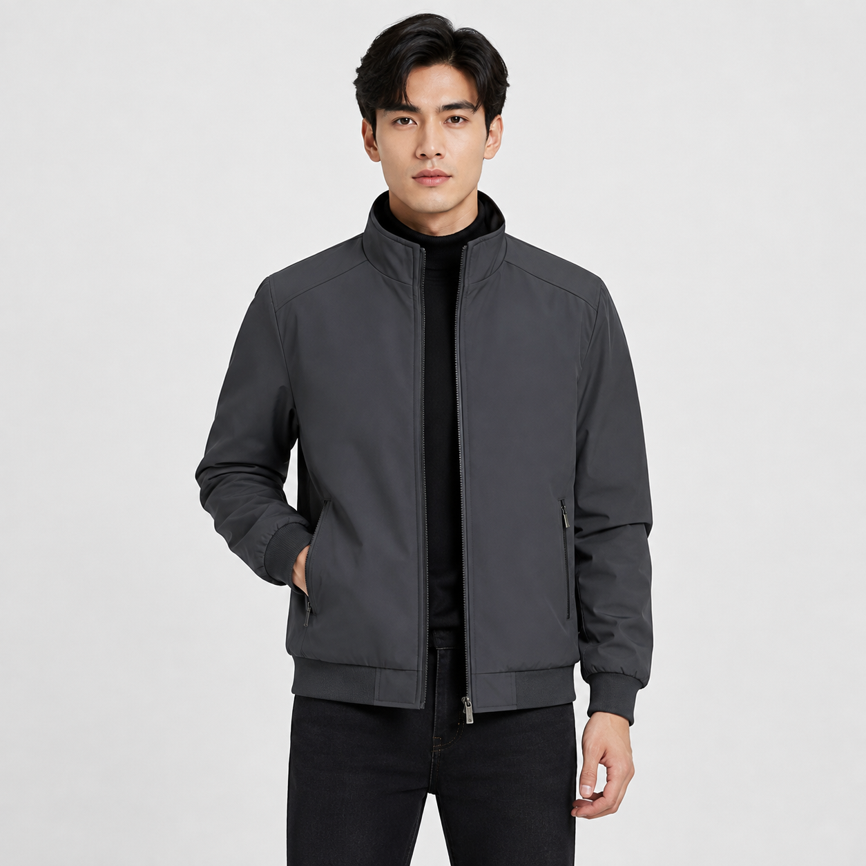 Montviro | Men’s Padded Jacket Warm Stand Collar Regular Fit