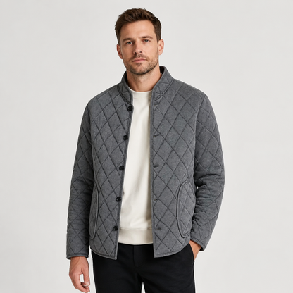 Montviro | Men's Winter Padded Jacket - Warm Quilted Stand Collar Coat
