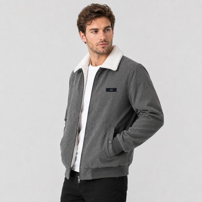 Montviro | Men's Corduroy Jacket Warm Fleece Lined Classic Winter Style