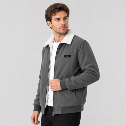 Montviro | Men's Corduroy Jacket Warm Fleece Lined Classic Winter Style