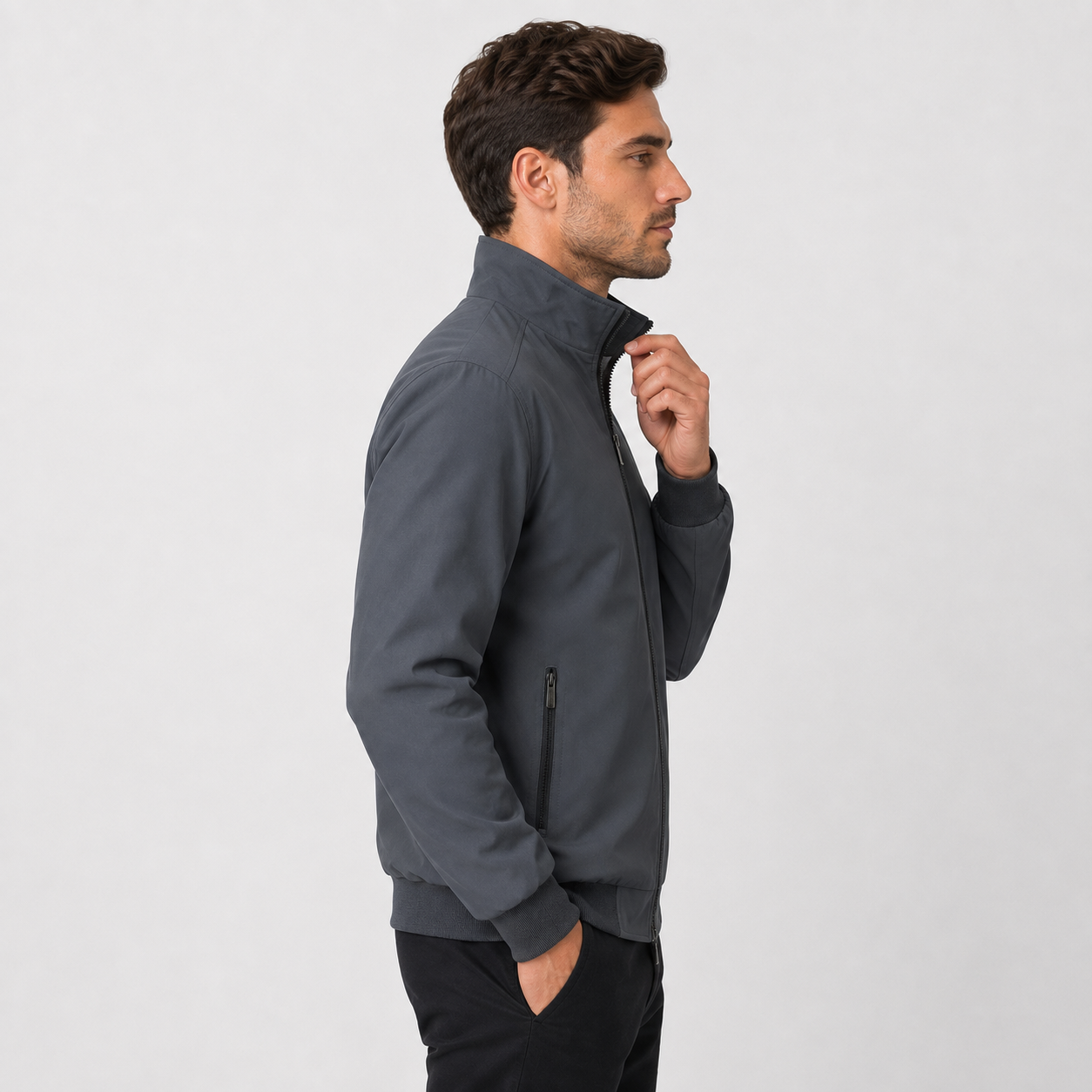 Montviro | Men's Lightweight Stand Collar Jacket Regular Fit