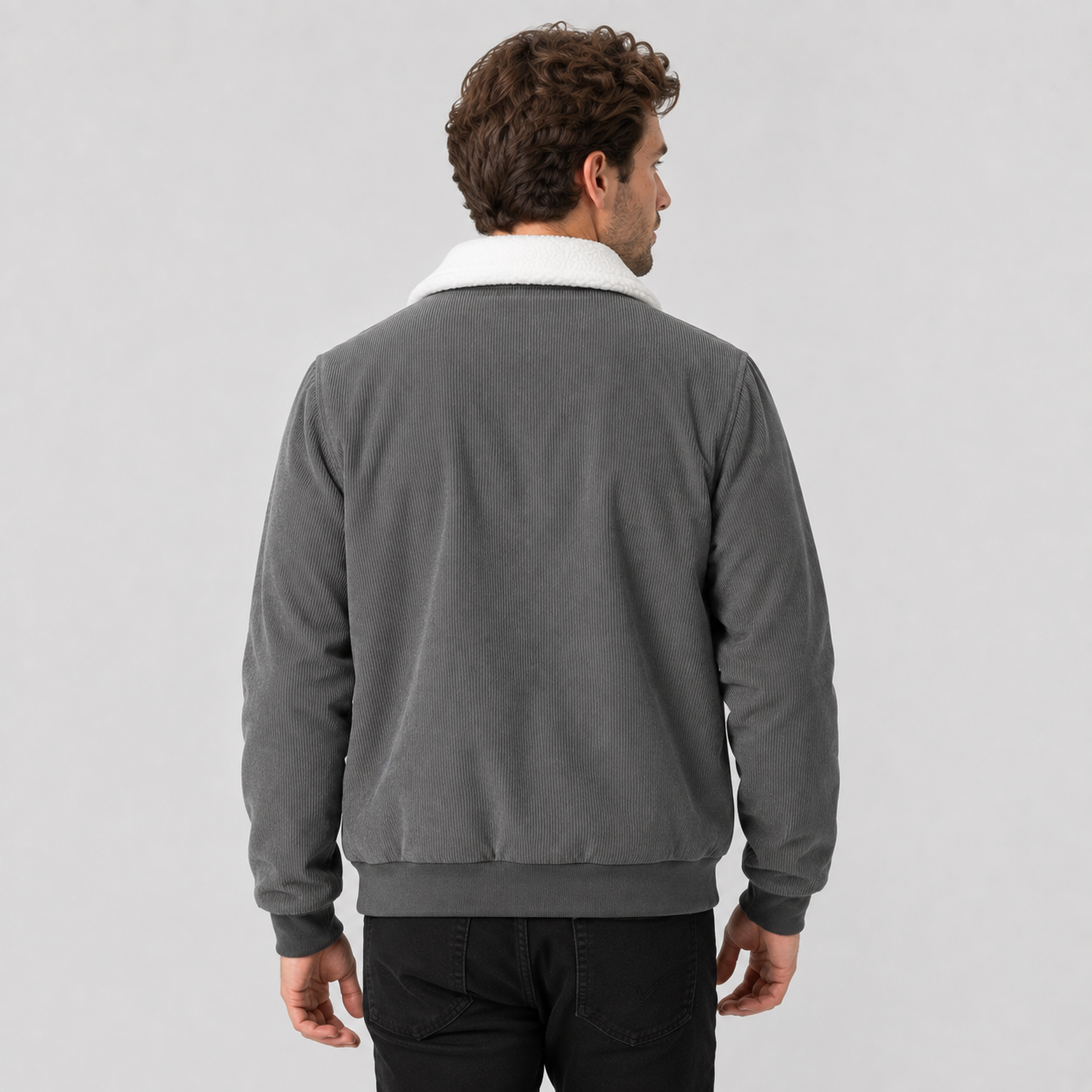 Montviro | Men's Corduroy Jacket Warm Fleece Lined Classic Winter Style