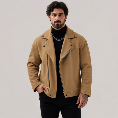 Montviro | Men’s Fleece Jacket Lapel Collar Regular Fit Casual