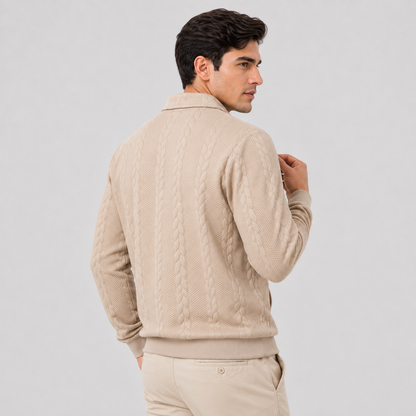 Montviro | Men's Quarter-Zip Sweater – Knit Pullover for Fall & Winter