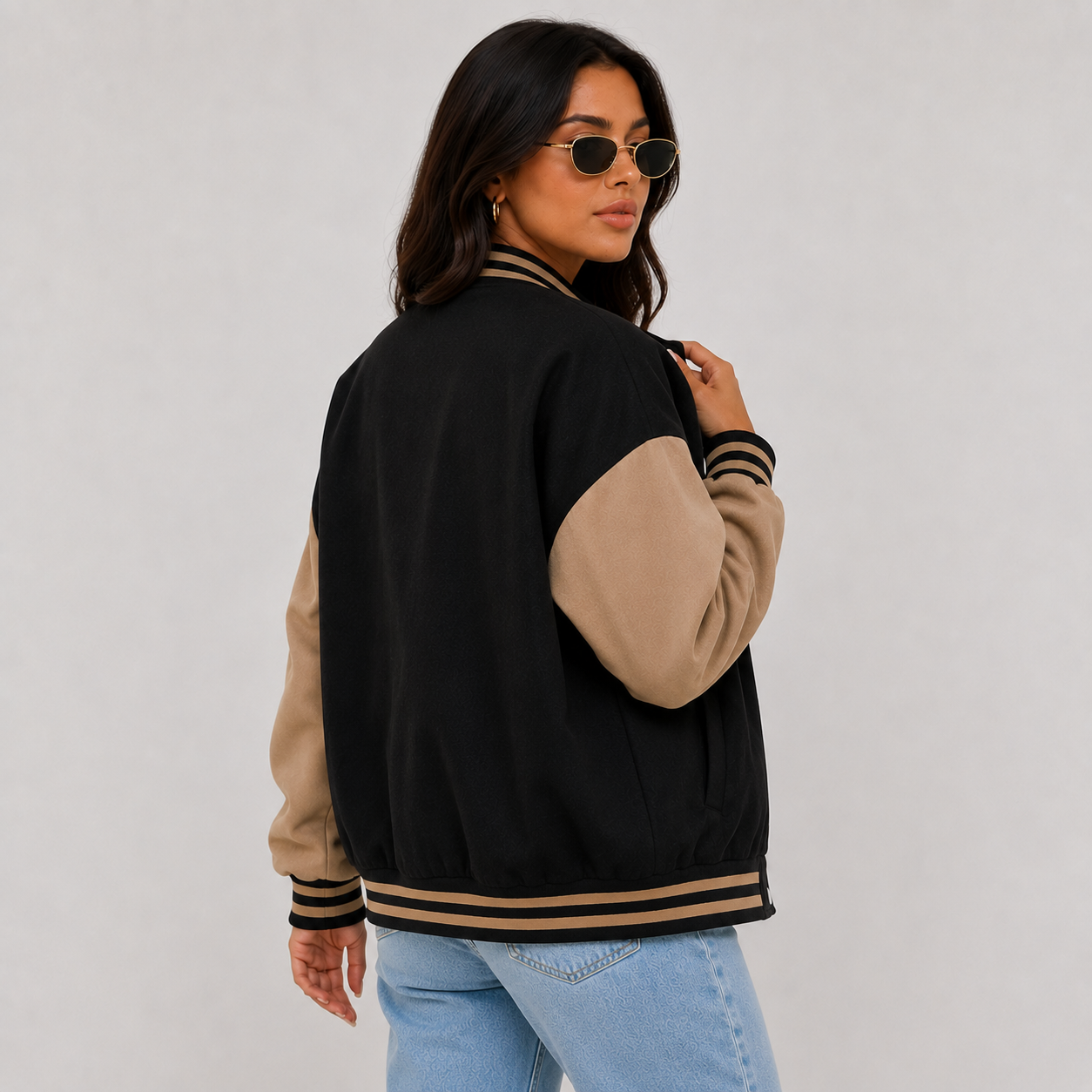 Montviro | Women's Varsity Jacket Long Sleeve Letter Graphic Fall Jacket