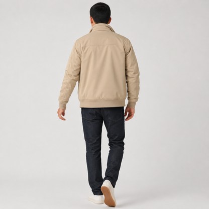 Montviro | Men’s Bomber Jacket – Multi-Pocket Zip-Up Regular Fit