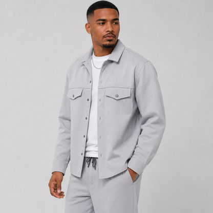 Montviro | Men's Knit Jacket & Pants Set, Regular Fit, Smart Casual