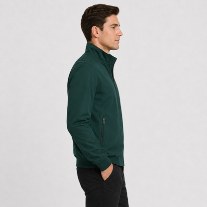 Montviro | Men's Lightweight Autumn Jacket – Zip-Up Stand Collar