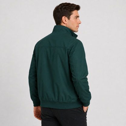 Montviro | Men's Lightweight Autumn Jacket – Zip-Up Stand Collar