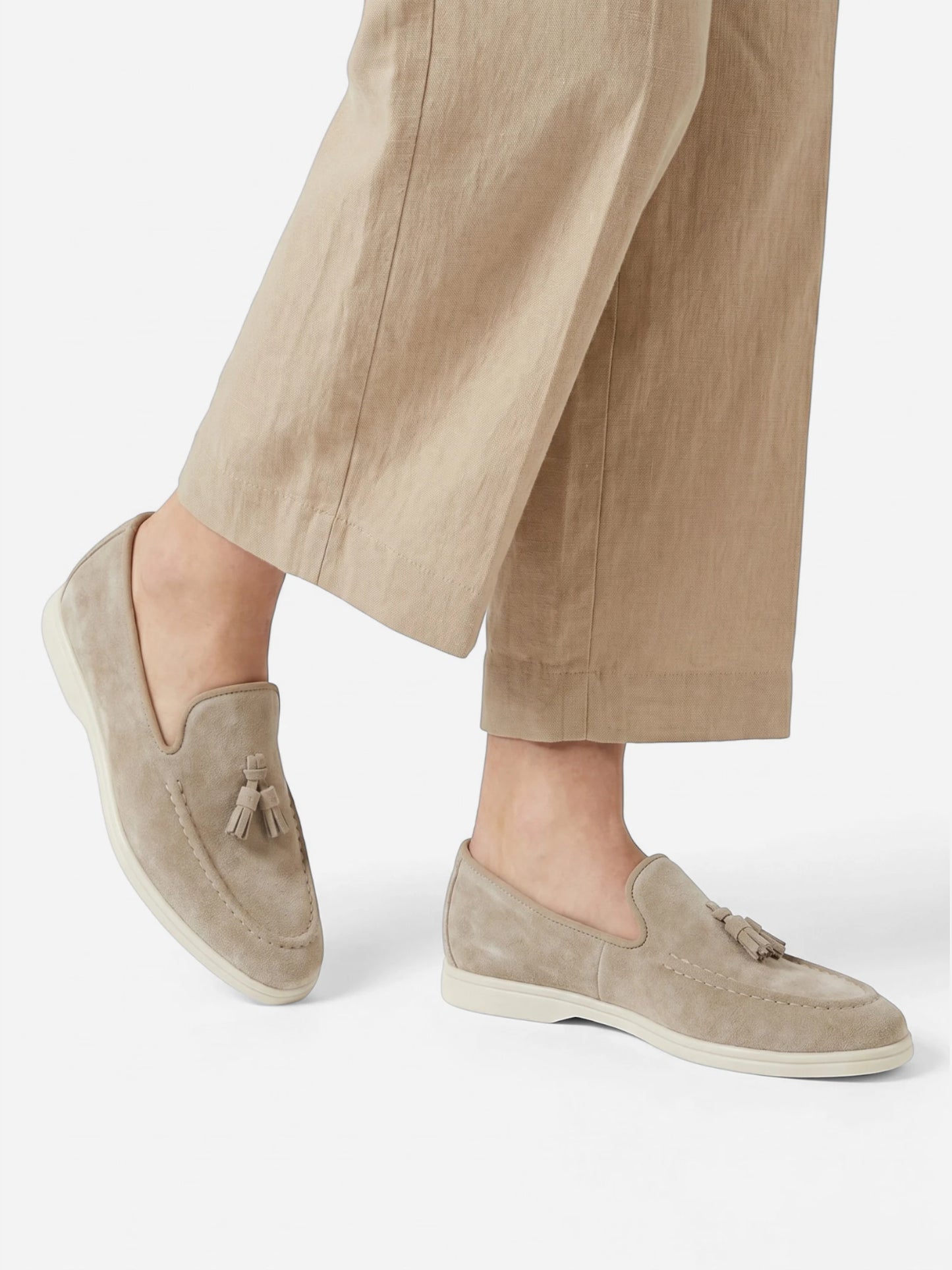 Montviro | Tassel Slip-On Loafers – Suede Feel Business Casual Style