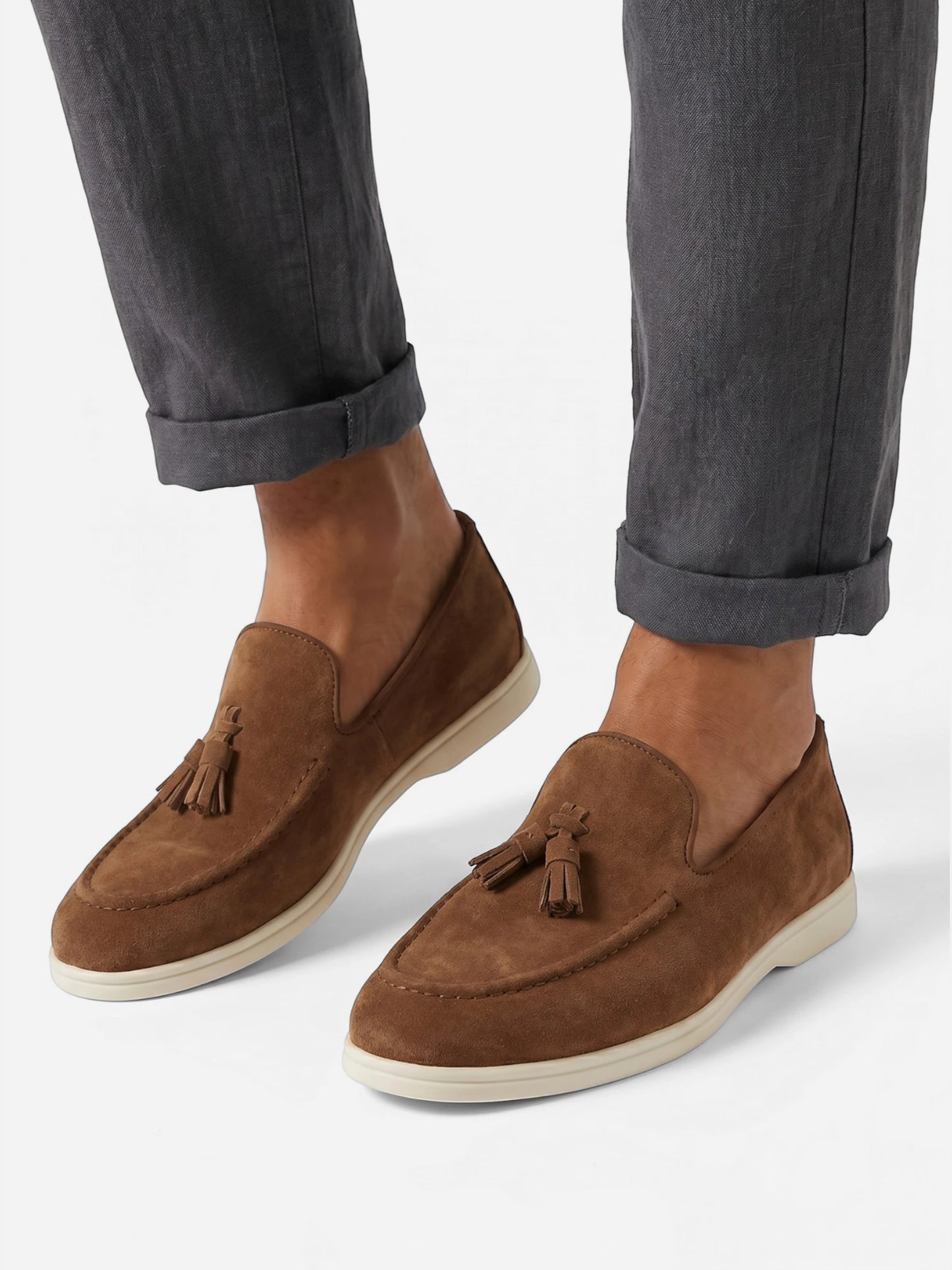 Montviro | Tassel Slip-On Loafers – Suede Feel Business Casual Style