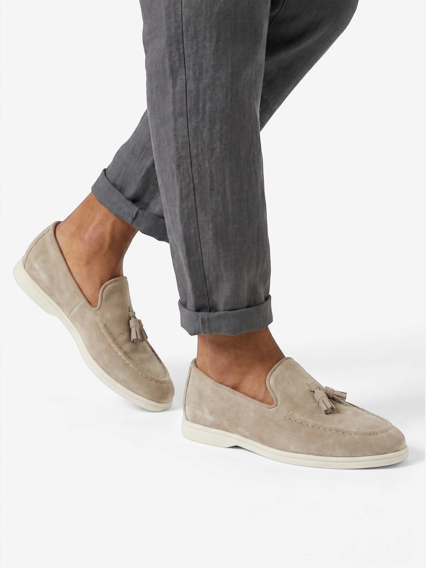 Montviro | Tassel Slip-On Loafers – Suede Feel Business Casual Style