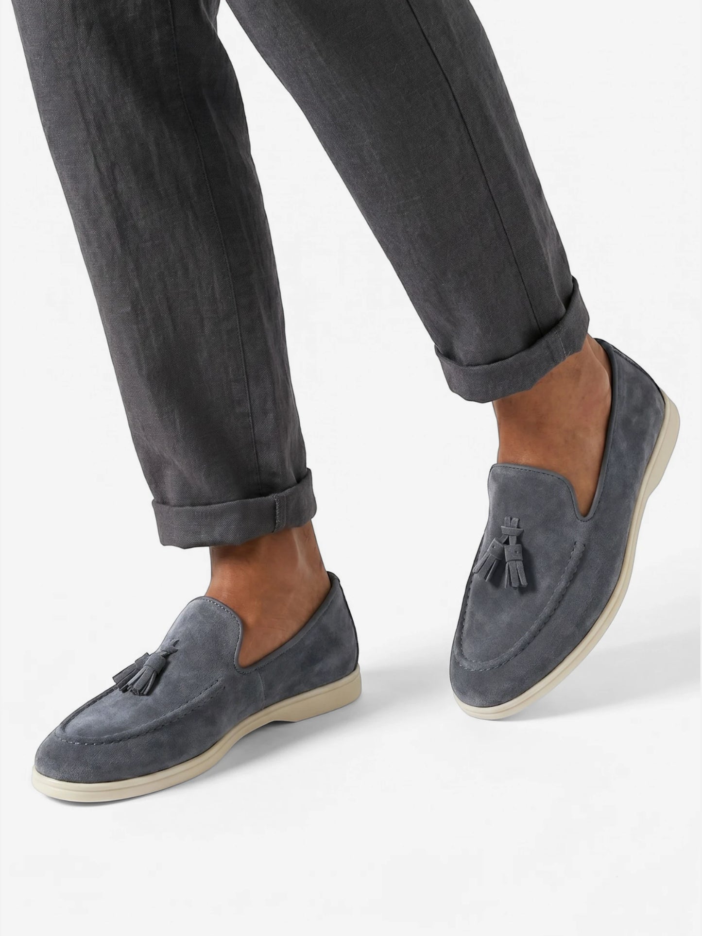 Montviro | Tassel Slip-On Loafers – Suede Feel Business Casual Style