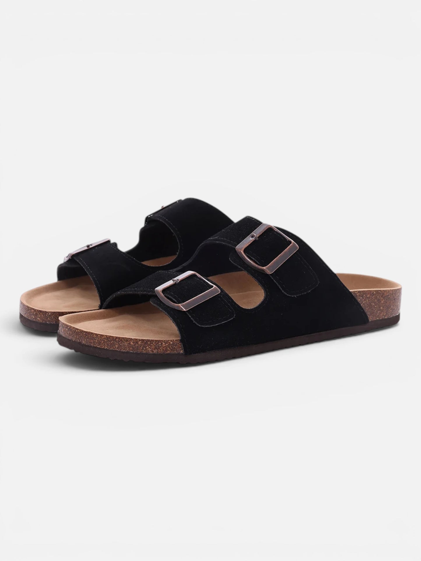 Montviro | Women’s Double Buckle Cork Sandals – Everyday Comfort Style