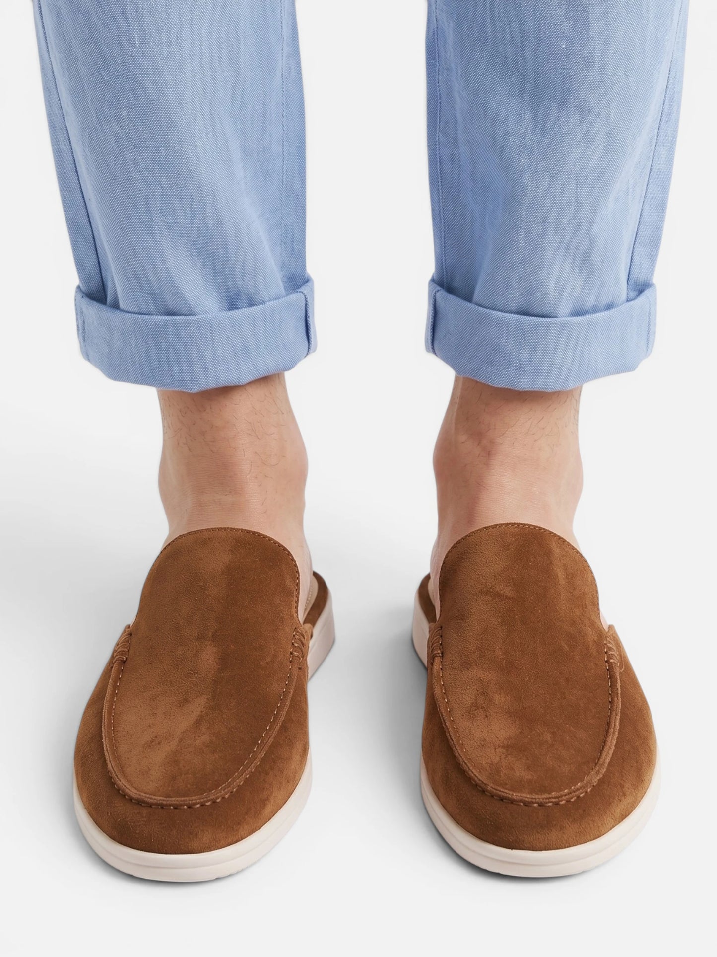 Montviro | Men’s Slip-On Mule Loafers – Suede Feel Everyday Style
