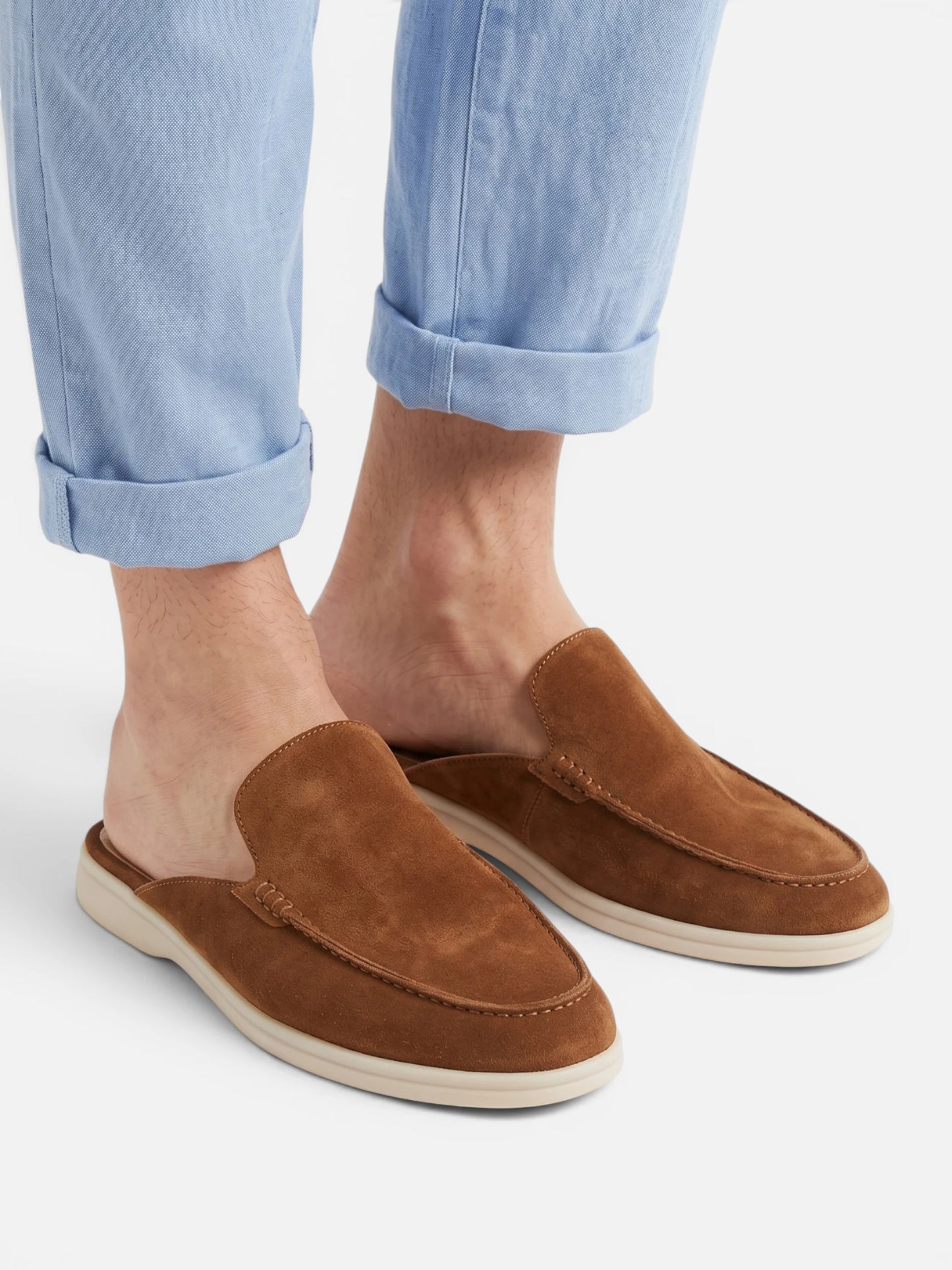 Montviro | Men’s Slip-On Mule Loafers – Suede Feel Everyday Style