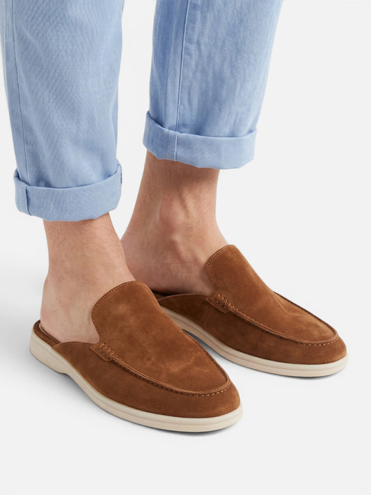 Montviro | Men’s Slip-On Mule Loafers – Suede Feel Everyday Style