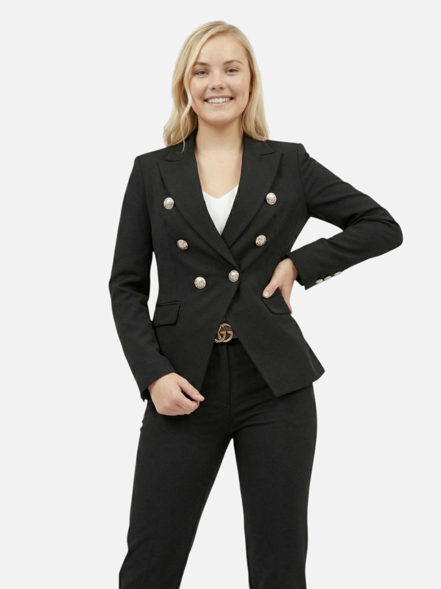 Montviro | Women’s Double-Breasted Tailored Suit – Timeless Elegance