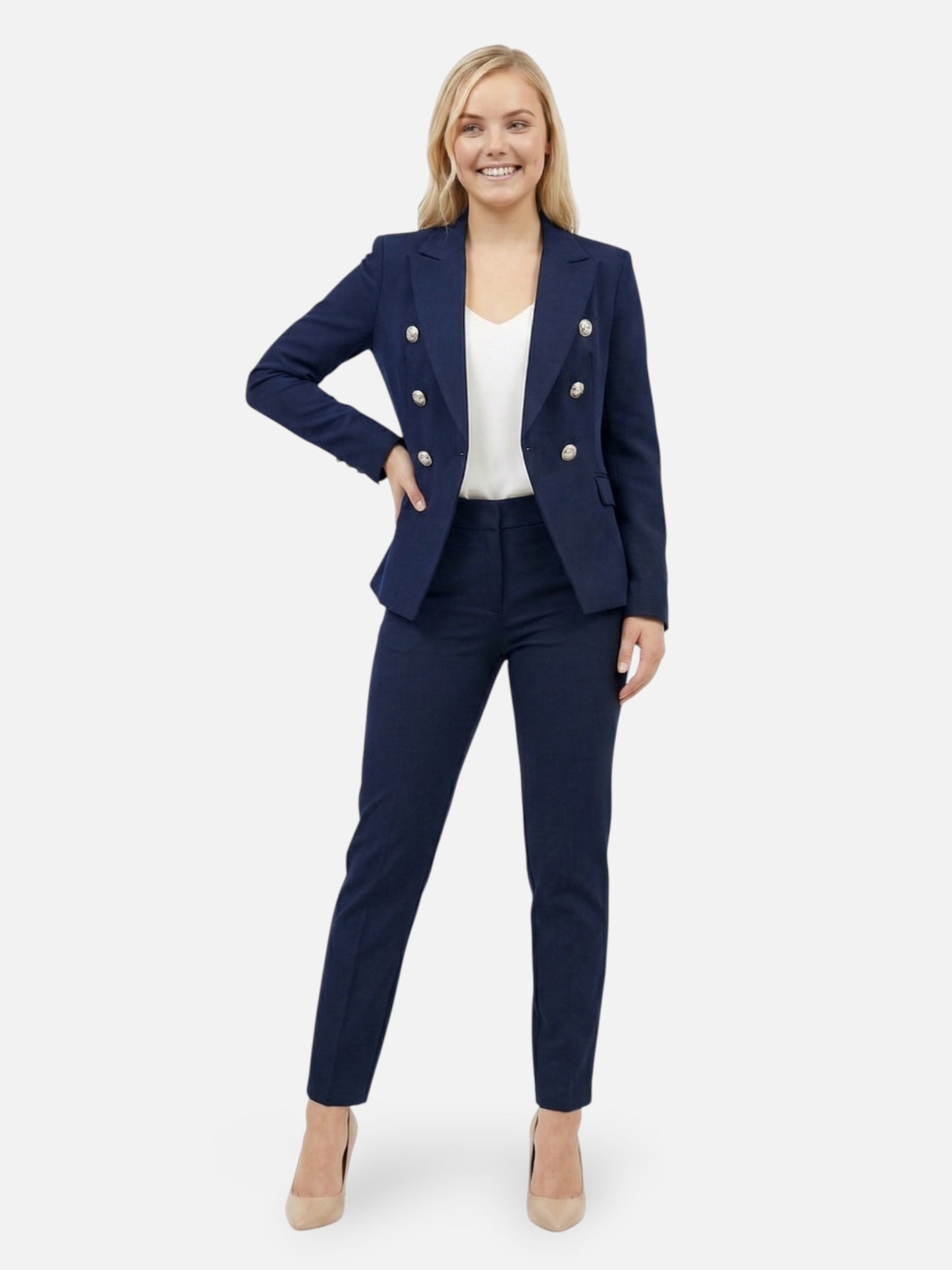 Montviro | Women’s Double-Breasted Tailored Suit – Timeless Elegance