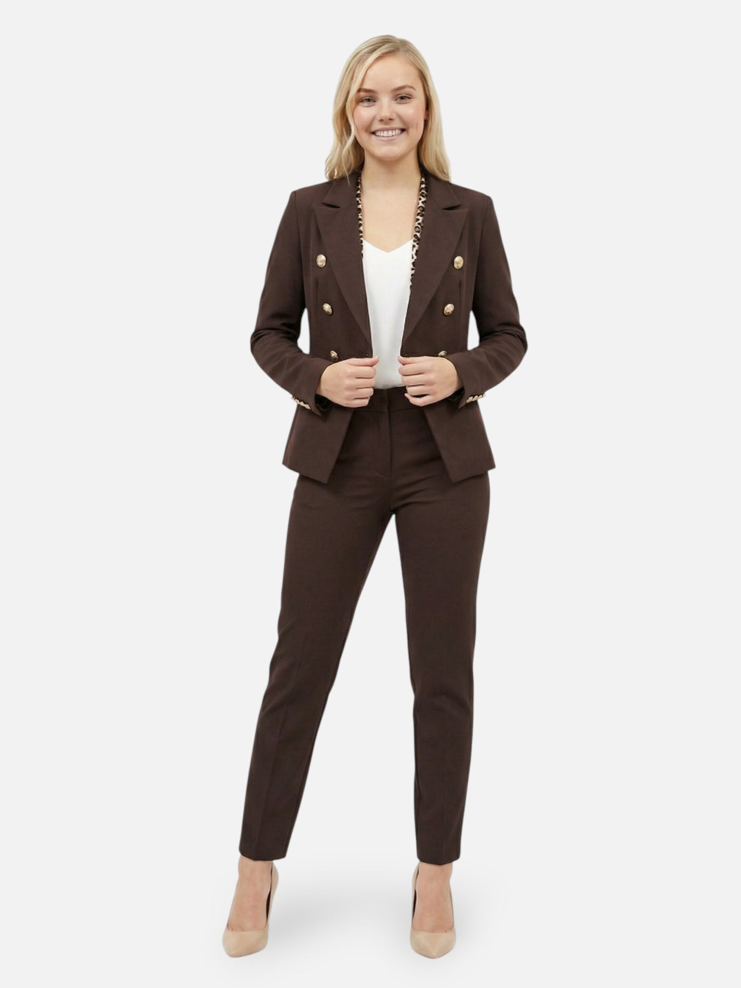 Montviro | Women’s Double-Breasted Tailored Suit – Timeless Elegance